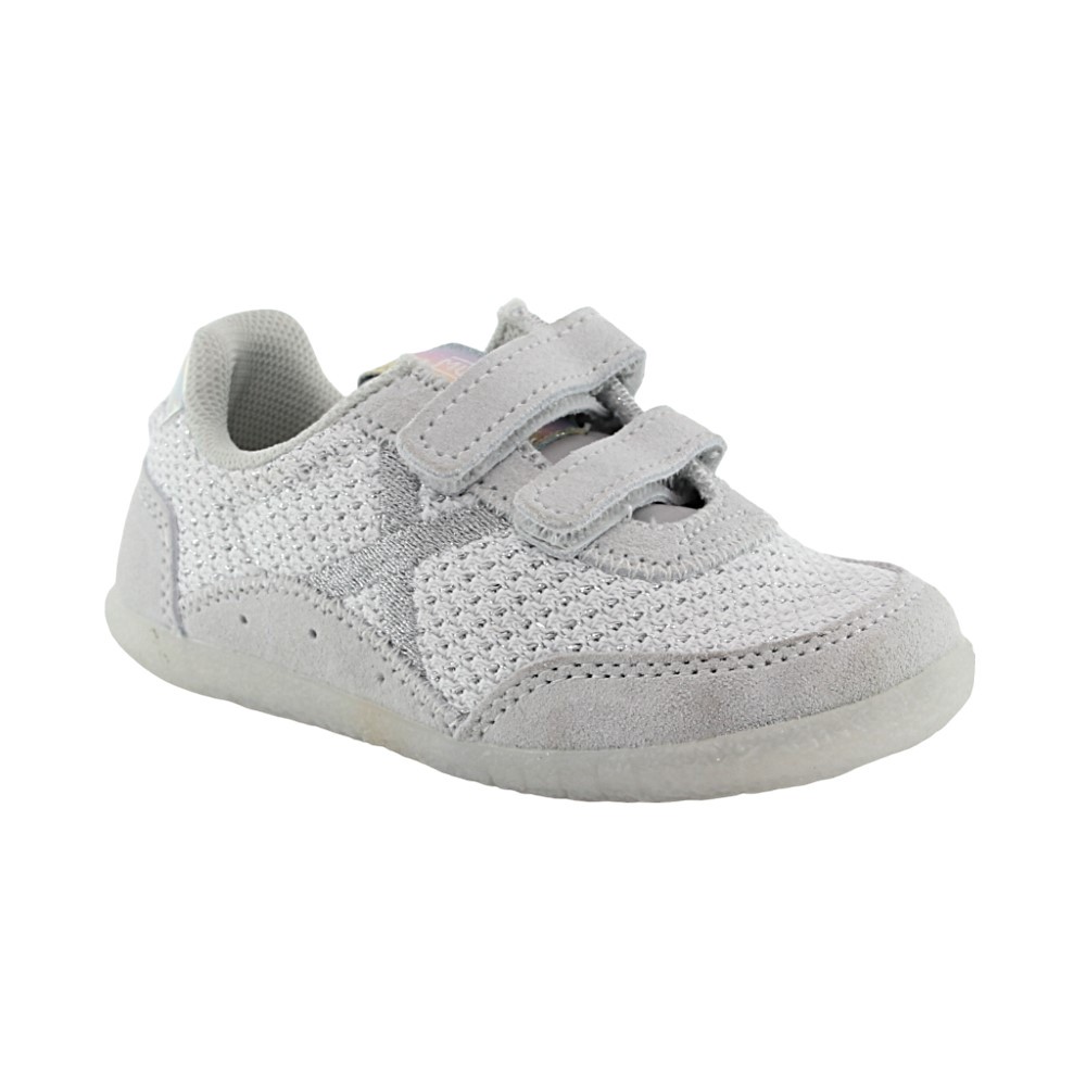 Zapatillas Munich Baby Koda Gris-Blanco