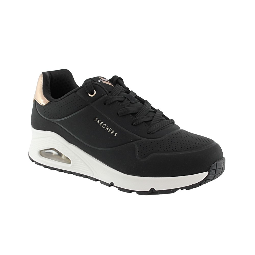 Zapatillas Skechers Uno Gen1 Shimmer Negro-Bronce