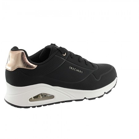 Zapatillas Skechers Uno Gen1 Shimmer Negro-Bronce