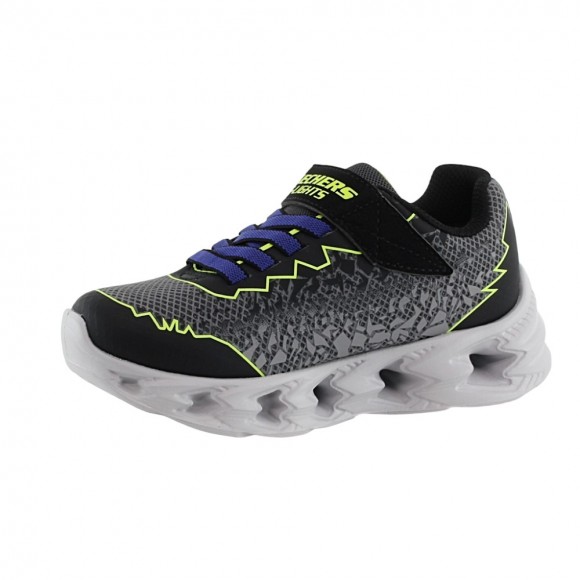 Zapatillas con luces Skechers Vortex Zorento Negro-Amarillo