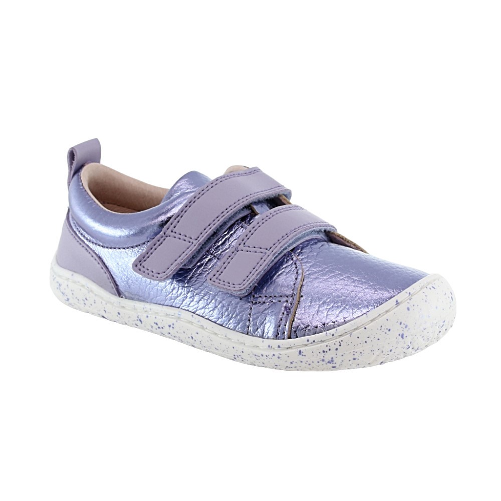 Zapatos barefoot Poppis veganos Lila Metalizado