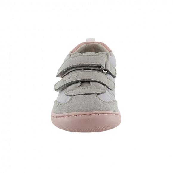 Zapatos barefoot Piruflex PF174-4 Gris claro-Rosa