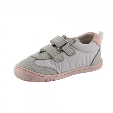 Zapatos barefoot Piruflex PF174-4 Gris claro-Rosa