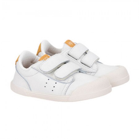 Zapatillas barefoot Igor Tennis Blanco-Mostaza