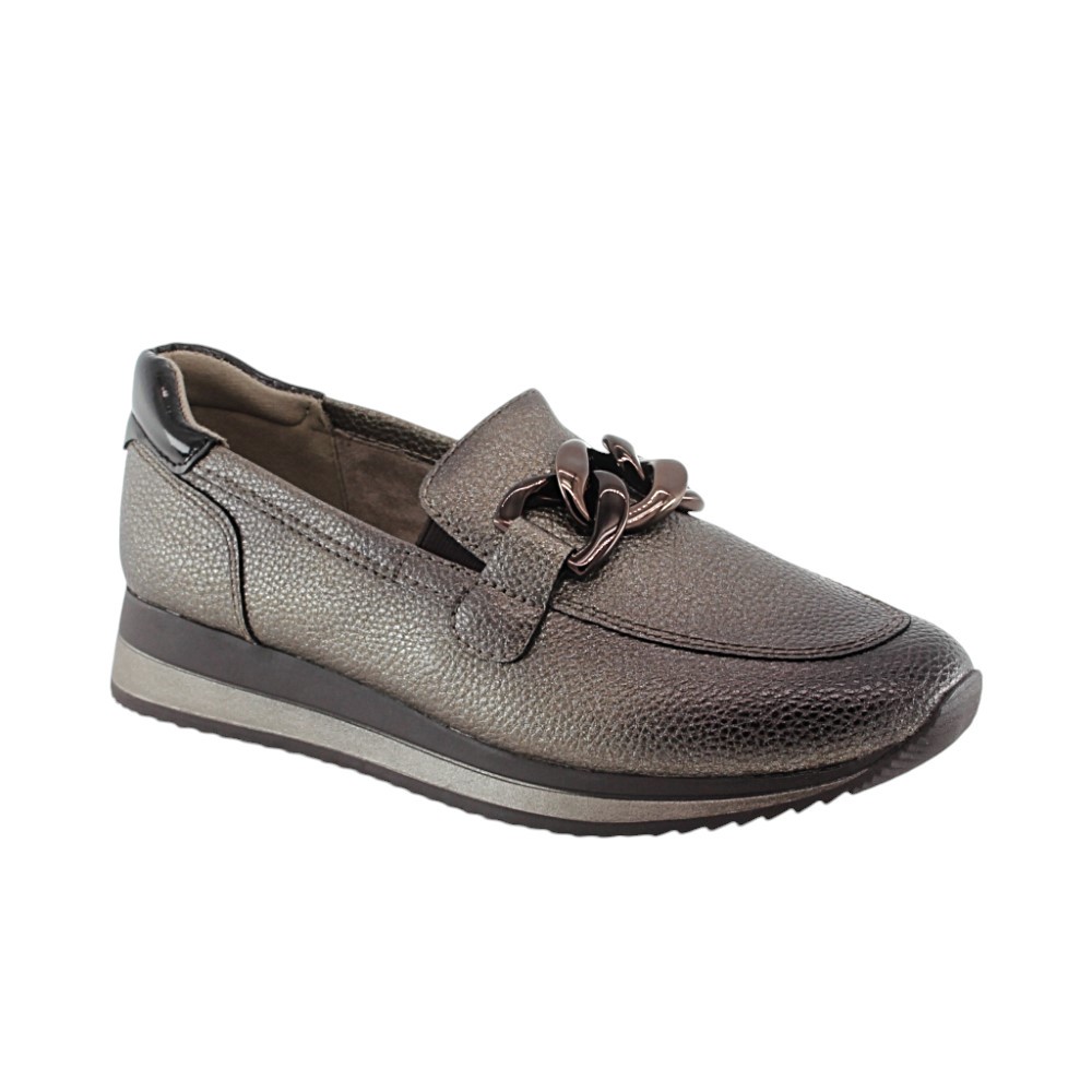 Zapatos mocasines veganos Jana 24766 Gris