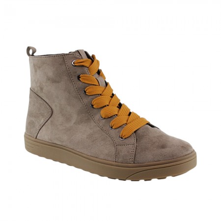 Botines veganos Jana 25280 Gris claro-Naranja