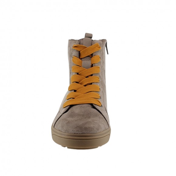 Botines veganos Jana 25280 Gris claro-Naranja