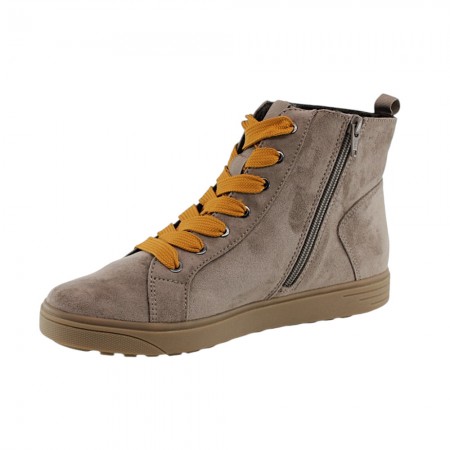 Botines veganos Jana 25280 Gris claro-Naranja