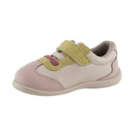 Zapatos respetuosos Zapyflex velcro y elástico Rosa