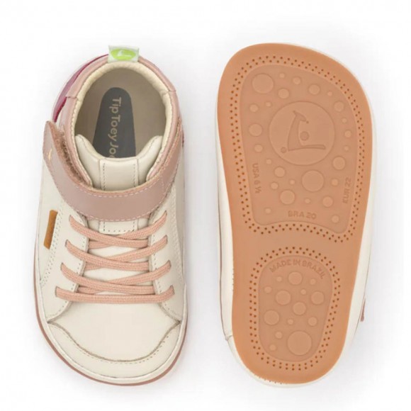 Botines respetuosos Tip Toey Joey Alley Beige-Rosa
