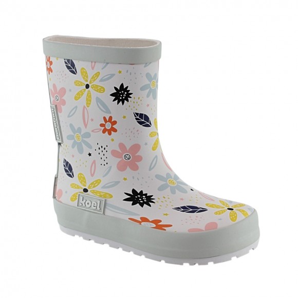 Botas de agua barefoot Koel Blanco flores