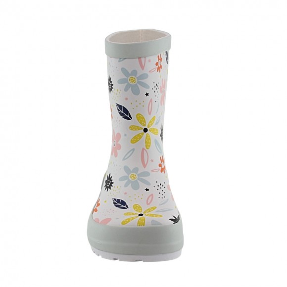 Botas de agua barefoot Koel Blanco flores