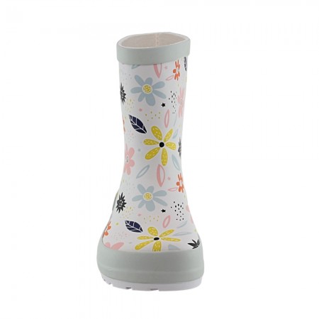 Botas de agua barefoot Koel Blanco flores