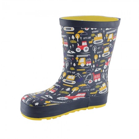 Botas de agua BAREFOOT Koel Wellie Trator Azul