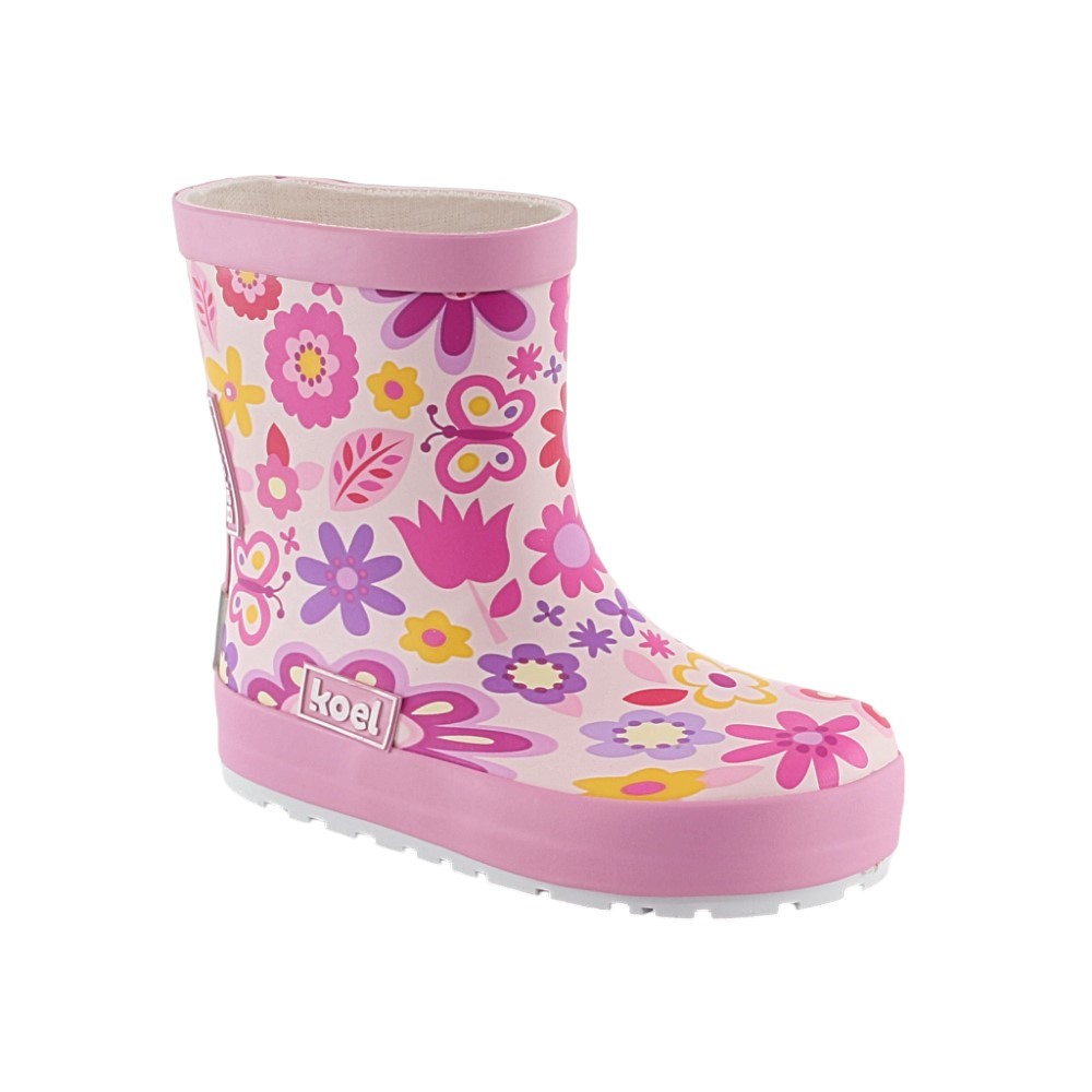 Botas de agua BAREFOOT Koel Flowers Fucsia