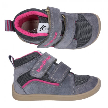 Botines Bar3foot Hydro Gris-Fucsia Water repelent