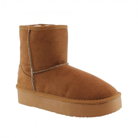 Botines de Plataforma B&W Water repellent Tan