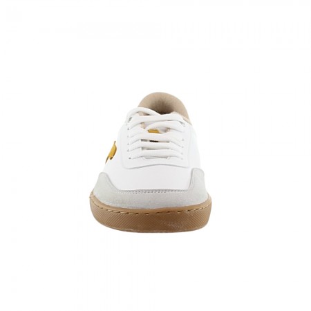 Zapatillas barefoot Terreta Illice vegano Blanco-Mostaza