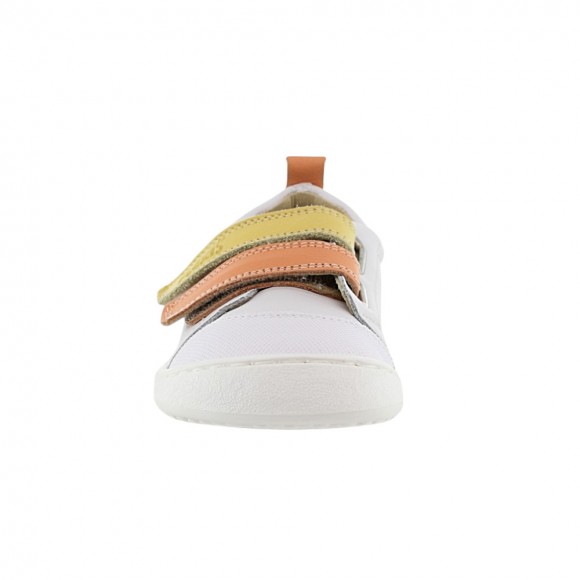 Zapatos barefoot Flexi Nens 9000-R Blanco-Naranja-Amarillo