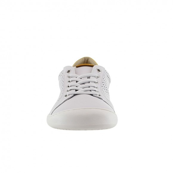 Zapatos barefoot Flexi Nens S-8412-R Picado Blanco-Amarillo