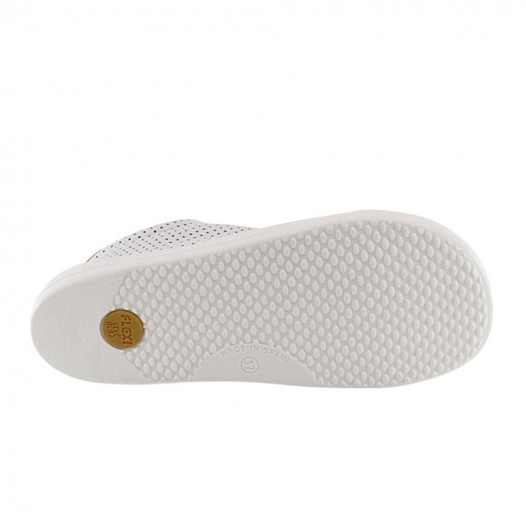 Zapatos barefoot Flexi Nens S-8412-R Picado Blanco-Amarillo