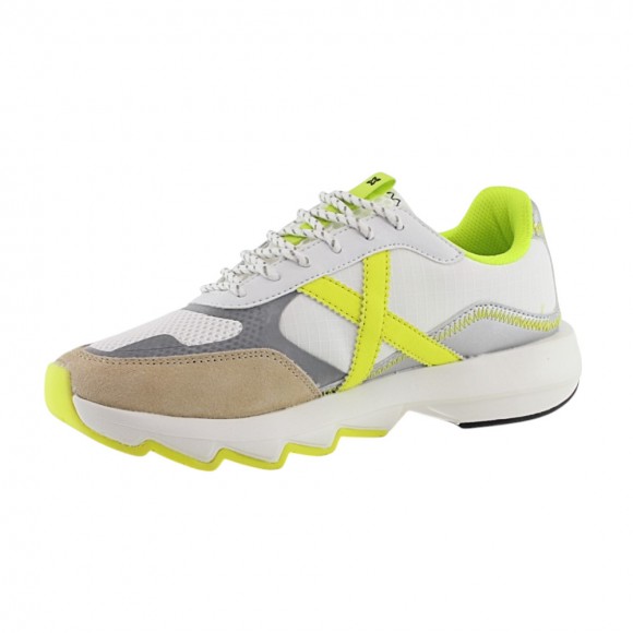 Zapatillas Munich Moda Ready Blanco-Amarillo