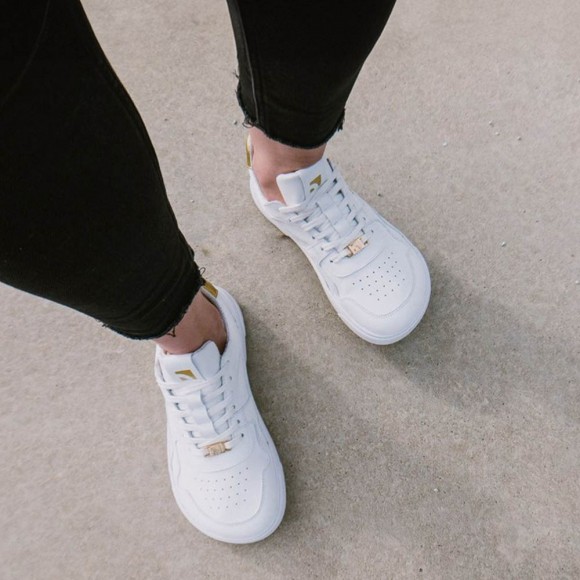 Zapatillas barefoot Barebarics Zing Blanco-Oro