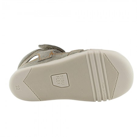 Sandalias respetuosas Piruflex PF273-3 Salvia-Naranja