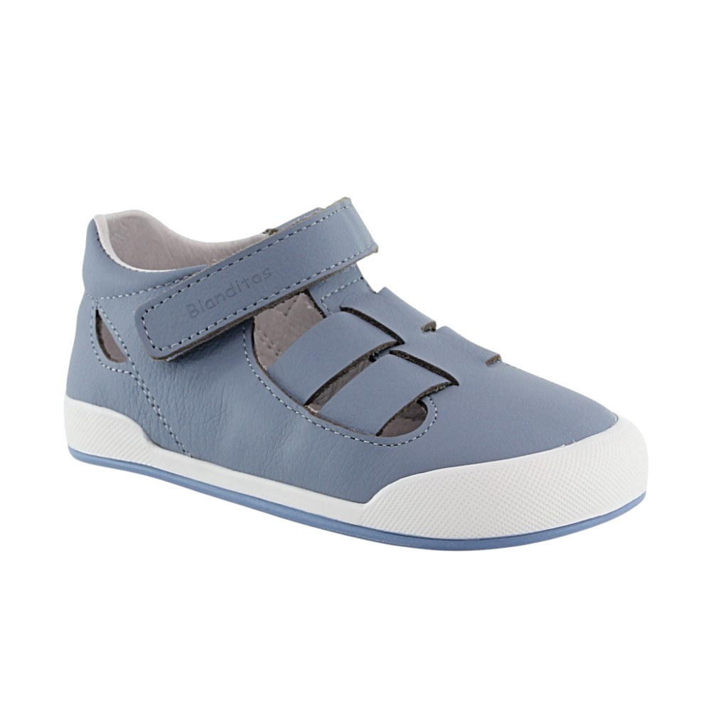 Sandalias cerradas barefoot Blanditos Oceano Azul