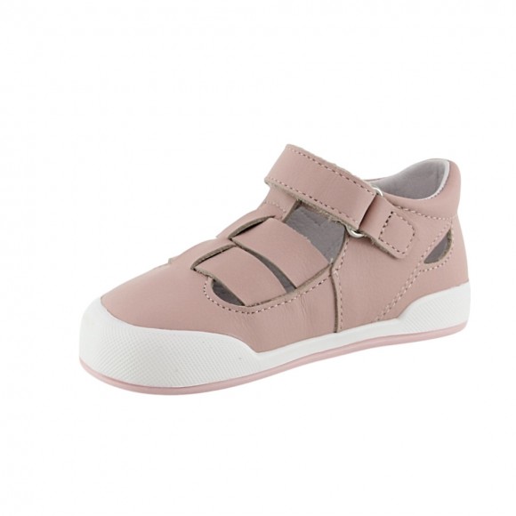 Sandalias cerradas barefoot Blanditos Oceano Rosa