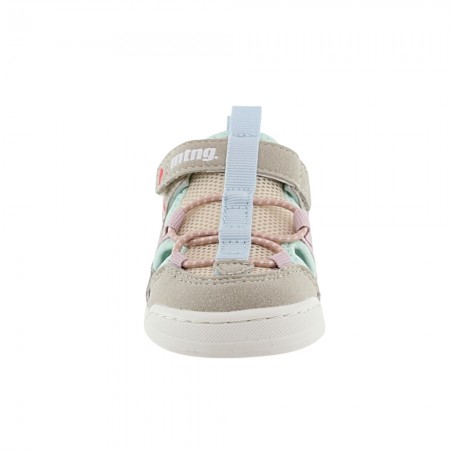 Sandalias barefoot Mustang Free Gris-Rosa