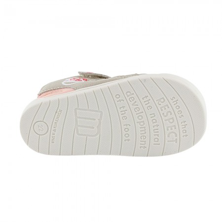 Sandalias barefoot Mustang Free Gris-Rosa