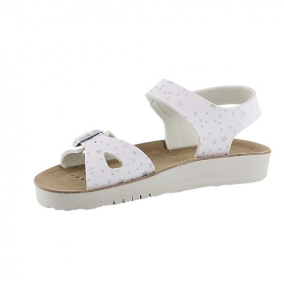 Sandalias Geox Costarei Blanco Estrellas