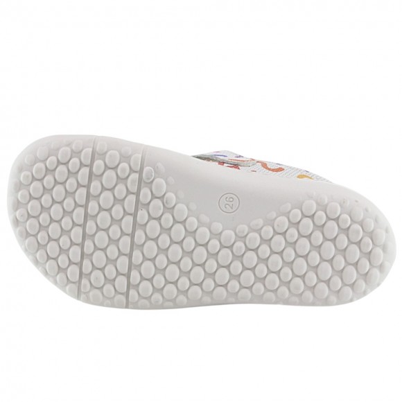 Sandalia respetuosa cerrada Coqueflex Blanco Multicolor