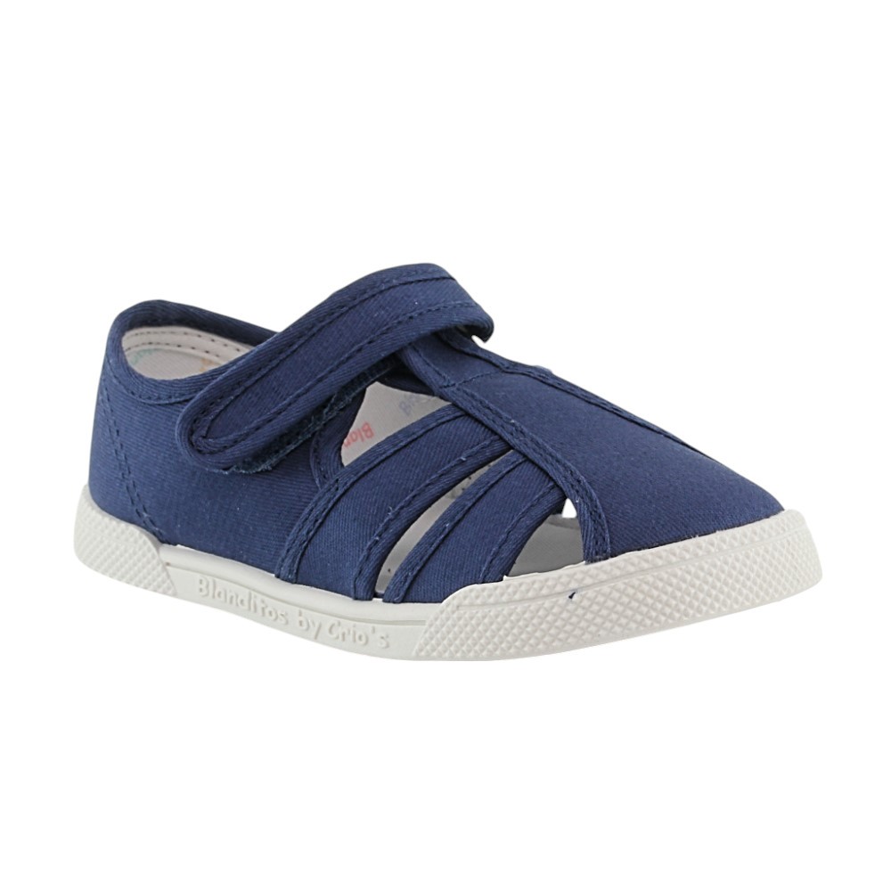Sandalias de lona respetuosas Blanditos Mango Azul