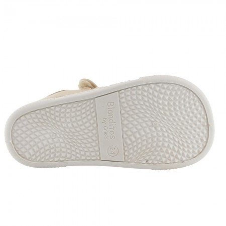 Sandalias de lona respetuosas Blanditos Mango Beige