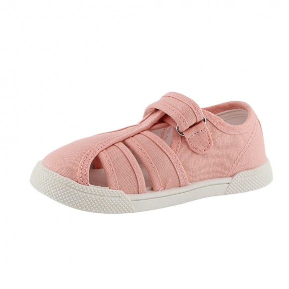Sandalias de lona respetuosas Blanditos Mango Rosa