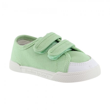 Zapatillas barefoot de lona Blanditos Coco Verde