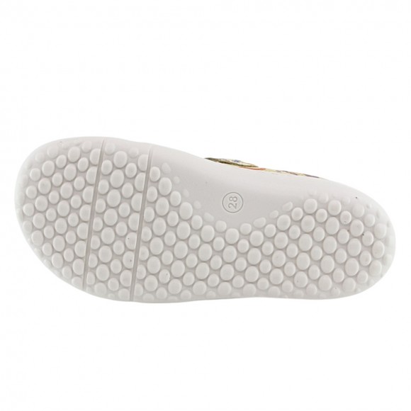 Sandalia respetuosa cerrada Coqueflex Amarillo Multicolor