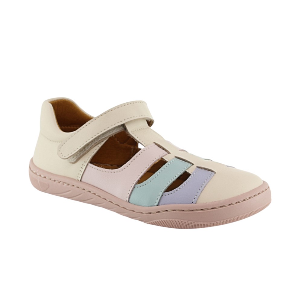 Sandalias barefoot cerradas Dispares Combi Pastel