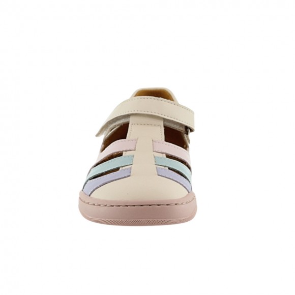 Sandalias barefoot cerradas Dispares Combi Pastel