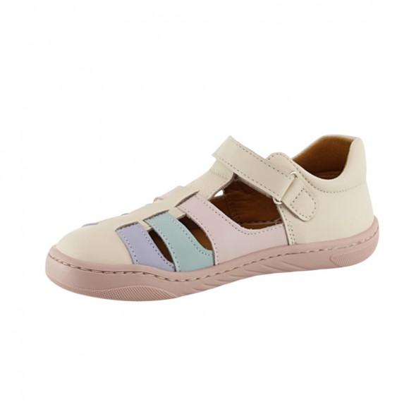 Sandalias barefoot cerradas Dispares Combi Pastel