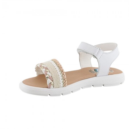 Sandalias Pablosky 441700 Blanco-Oro