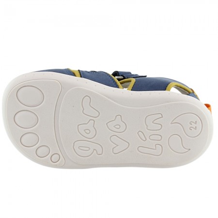 Sandalias respetuosas Garvalín 25236 Azul-Amarillo