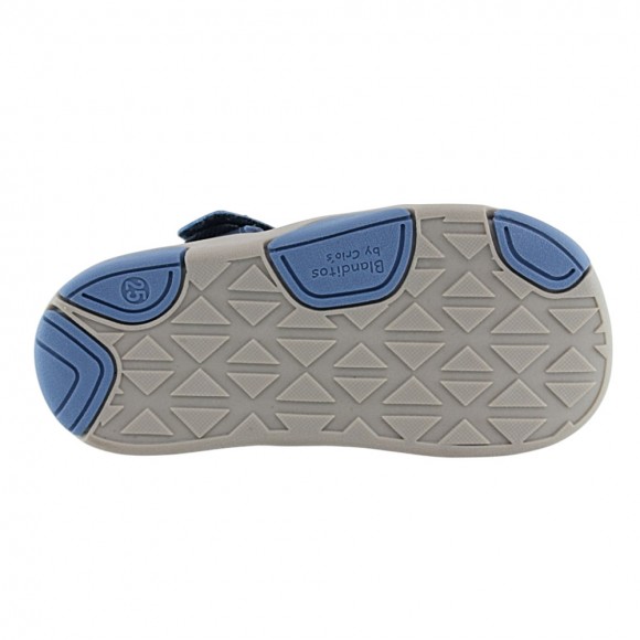 Sandalia deportiva barefoot Blanditos Olimpo Azul