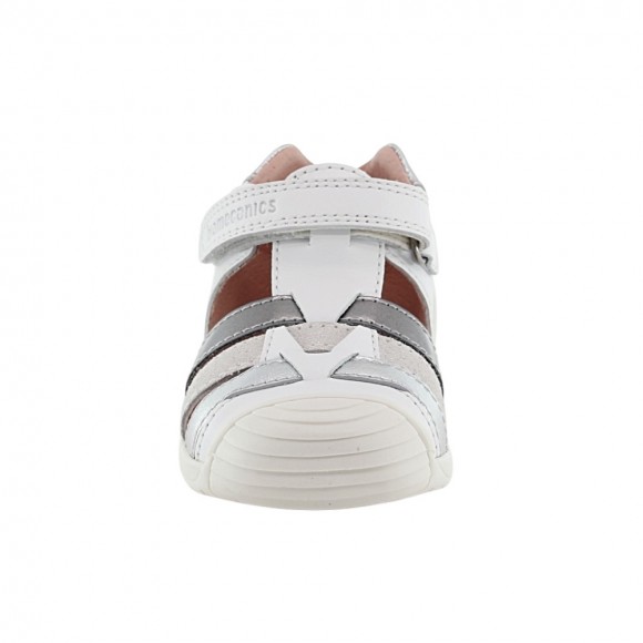 Sandalias Biomecanics 252104 Blanco-Plata