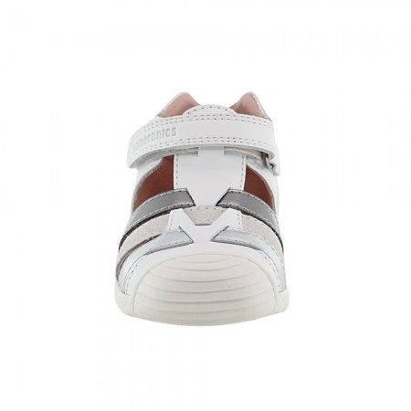 Sandalias Biomecanics 252104 Blanco-Plata