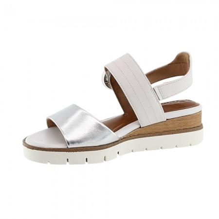 Sandalias Tamaris 28206 Blanco-Plata