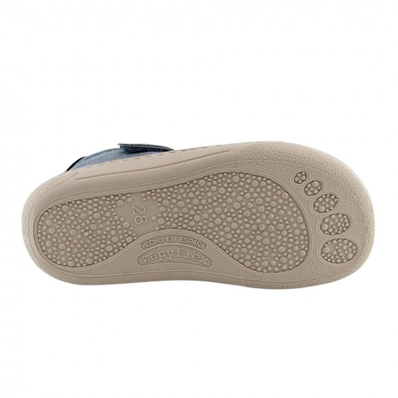 Sandalias respetuosas ZapyFlex Velcro Jeans