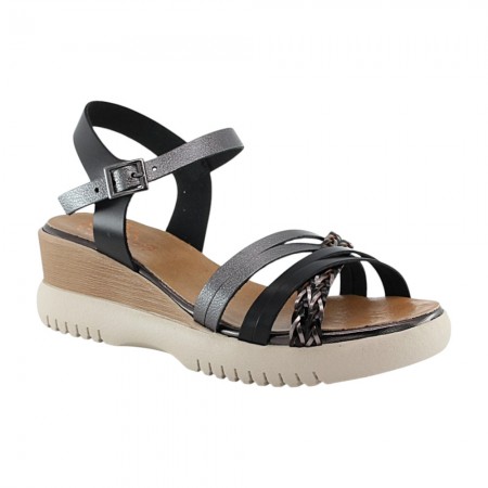 Sandalias Porronet 3156 Negro-Plomo